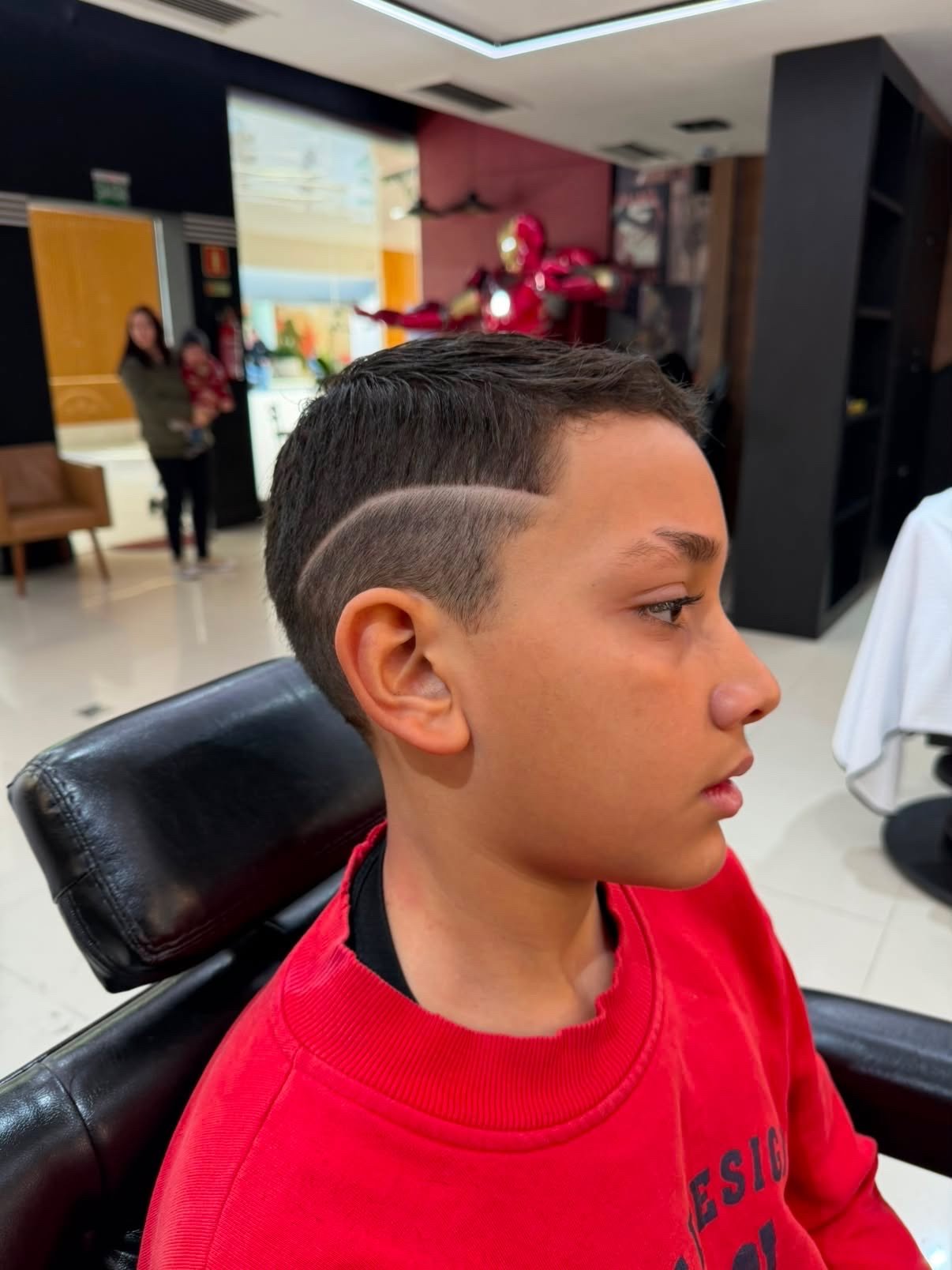 Detalhe de corte na Rock N' Barba